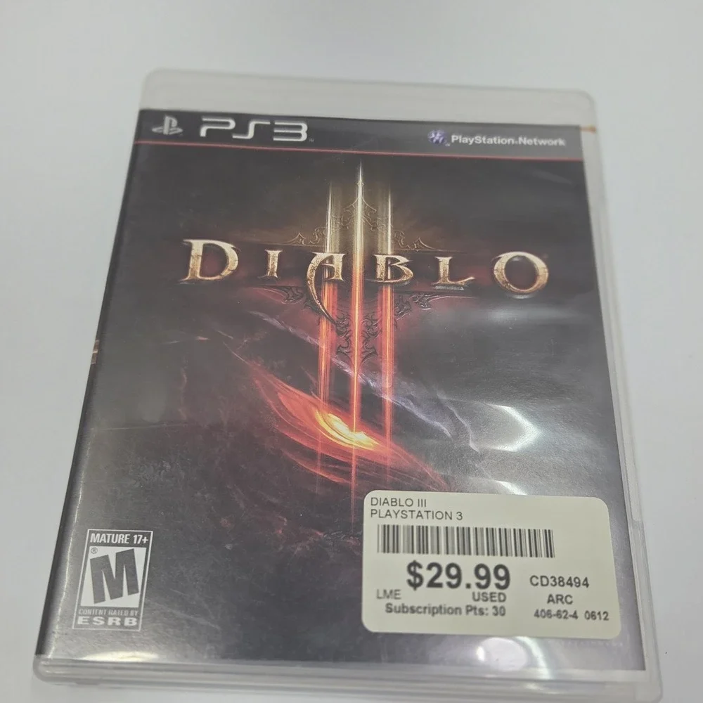 Diablo III PS3 PlayStation 3 Game Complete CIB Tested Clean Disc Blizzard